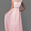 Lace top prom dress