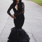 Long black prom dresses 2017