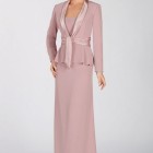 Mother of bride long dresses with jacket