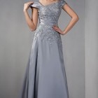 Mother of the bride dresses in silver