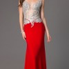 Red and silver prom dresses