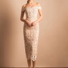 Midi white lace dress