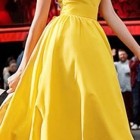 Mustard yellow midi dress