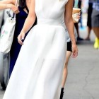White dresses midi length