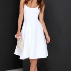 White flowy midi dress
