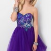 Purple short homecoming dresses