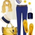 Blue and gold outfits
