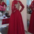 Long lace prom dresses 2017
