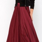 Burgundy maxi skirt