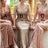 Champagne sequin bridesmaid dresses