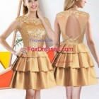 Gold dama dresses