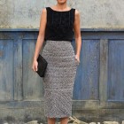Long pencil skirt with top
