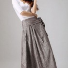 Long wrap skirt