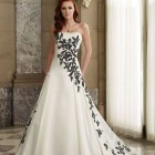 Black and white gown dress