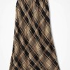 Flannel maxi skirt
