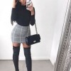 Skirt and long sleeve top
