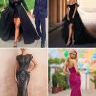 Black long sleeve prom dresses 2023