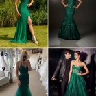 Emerald green prom dresses 2023