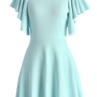 Pastel blue skater dress