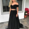 Prom dresses two piece black