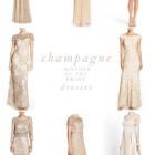 Champagne colored mother of the groom dresses