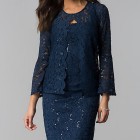Lace mother of the bride dress with jacket