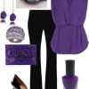 Purple outfits for ladies