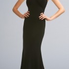 Long black evening gown