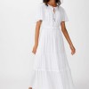 Cotton on white dress