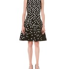 Polka dot fit and flare dress