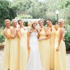 Yellow gold bridesmaid dresses
