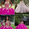 Hot pink quinceanera dresses 2024
